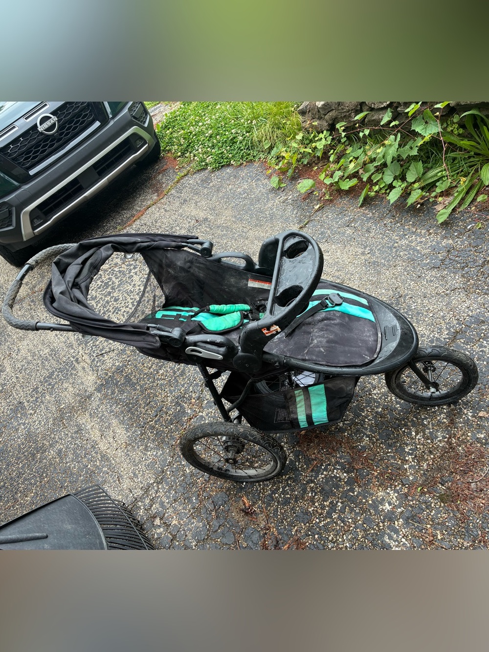Baby Trend Jogging Stroller in Teal and Black